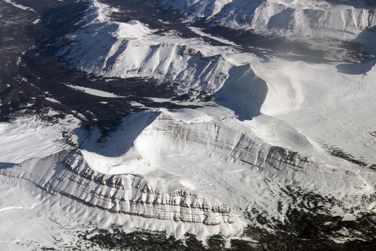 Aerial view of Uinta Mountains, Utah