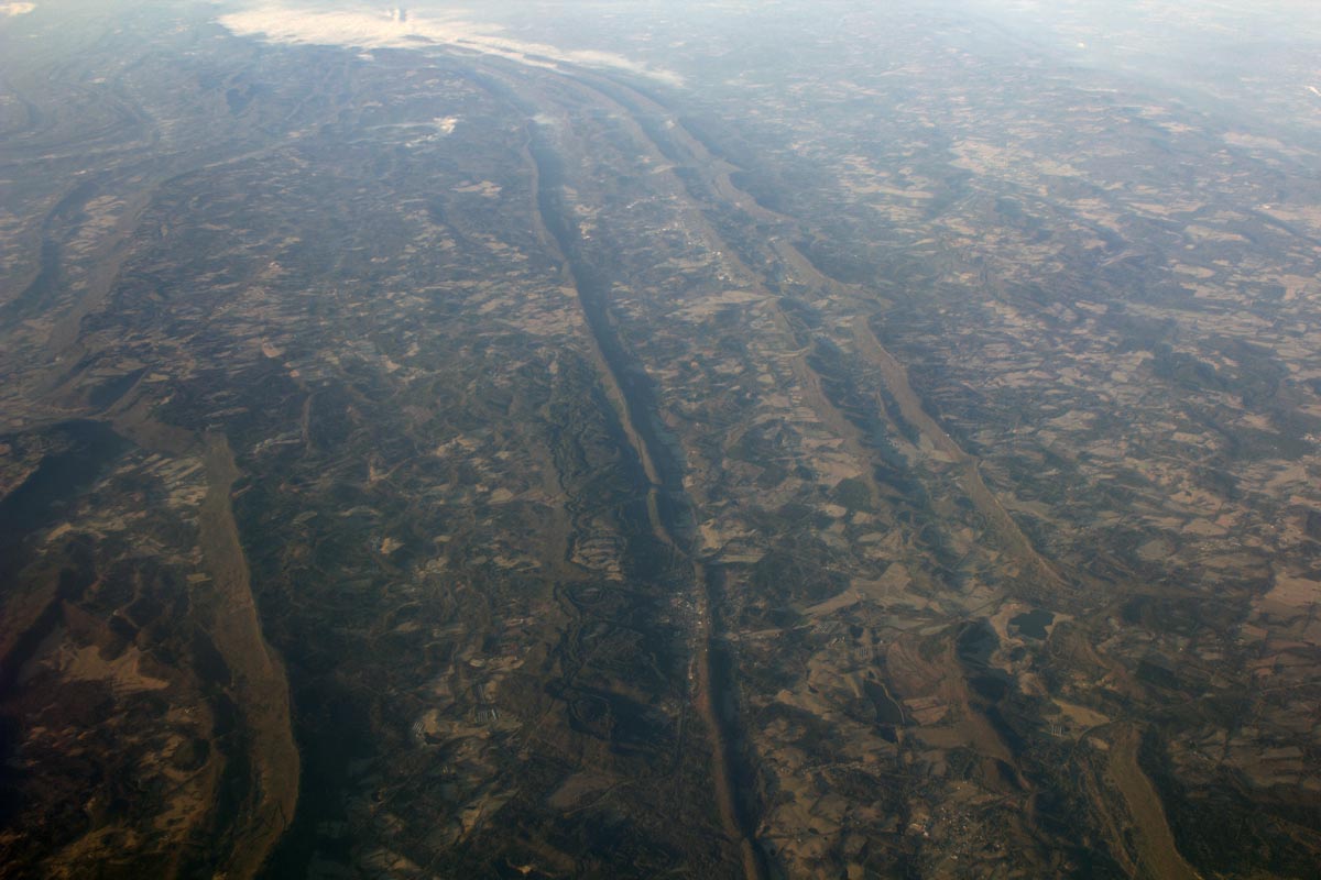 Aerial view of Appalachians
