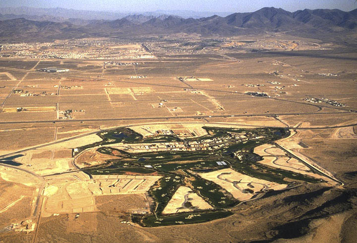 aerial, photo, Las Vegas, golf course