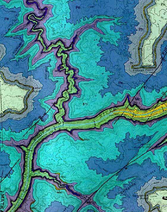 Geologic map of Grand Canyon