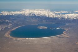 Mono Lake and east edge of Sierra Nevada