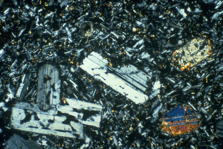 Photomicrograph of basalt