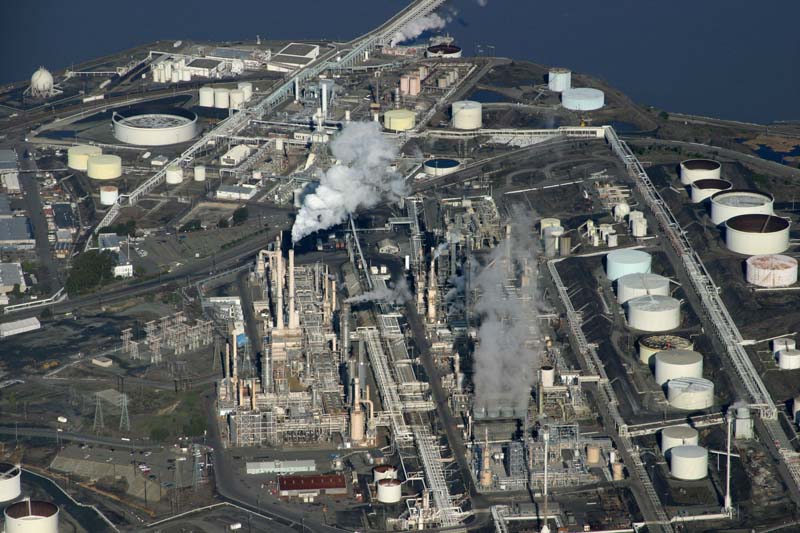 aerial, oil, refinery, photo