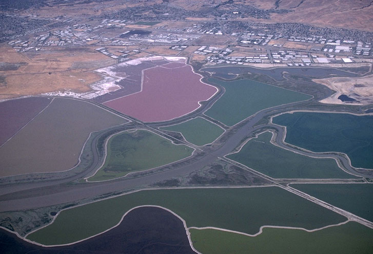 salt, evaporators, aerial, photo