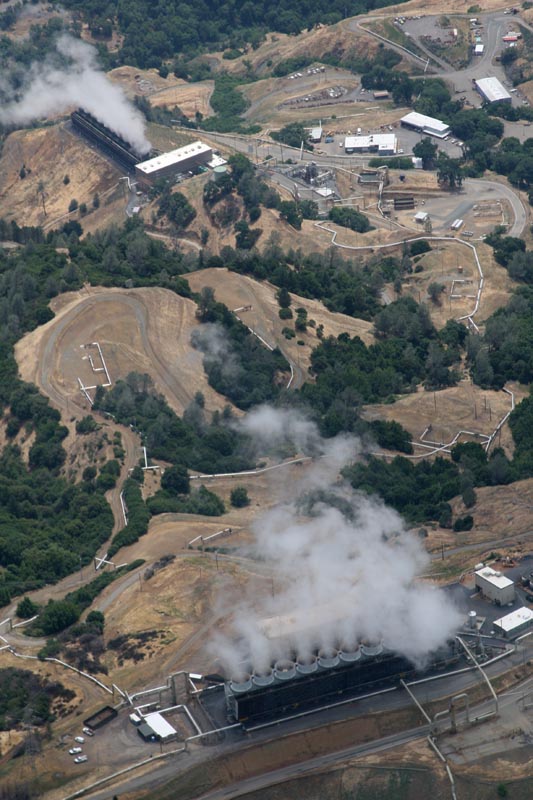 aerial, geothermal, power, plant, photo