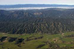 View westward towards Pinnacles NM