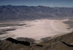 View of Death Valley salt pan
