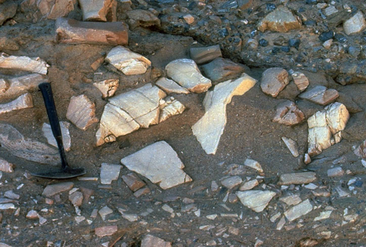 Mudflow deposit, Death Valley, California