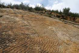 Ripplemarks in sandstone