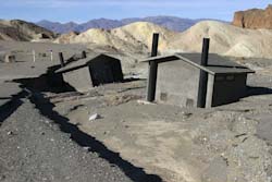 Flood damage at Zabriskie Point