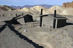 Flood damage at Zabriskie Point